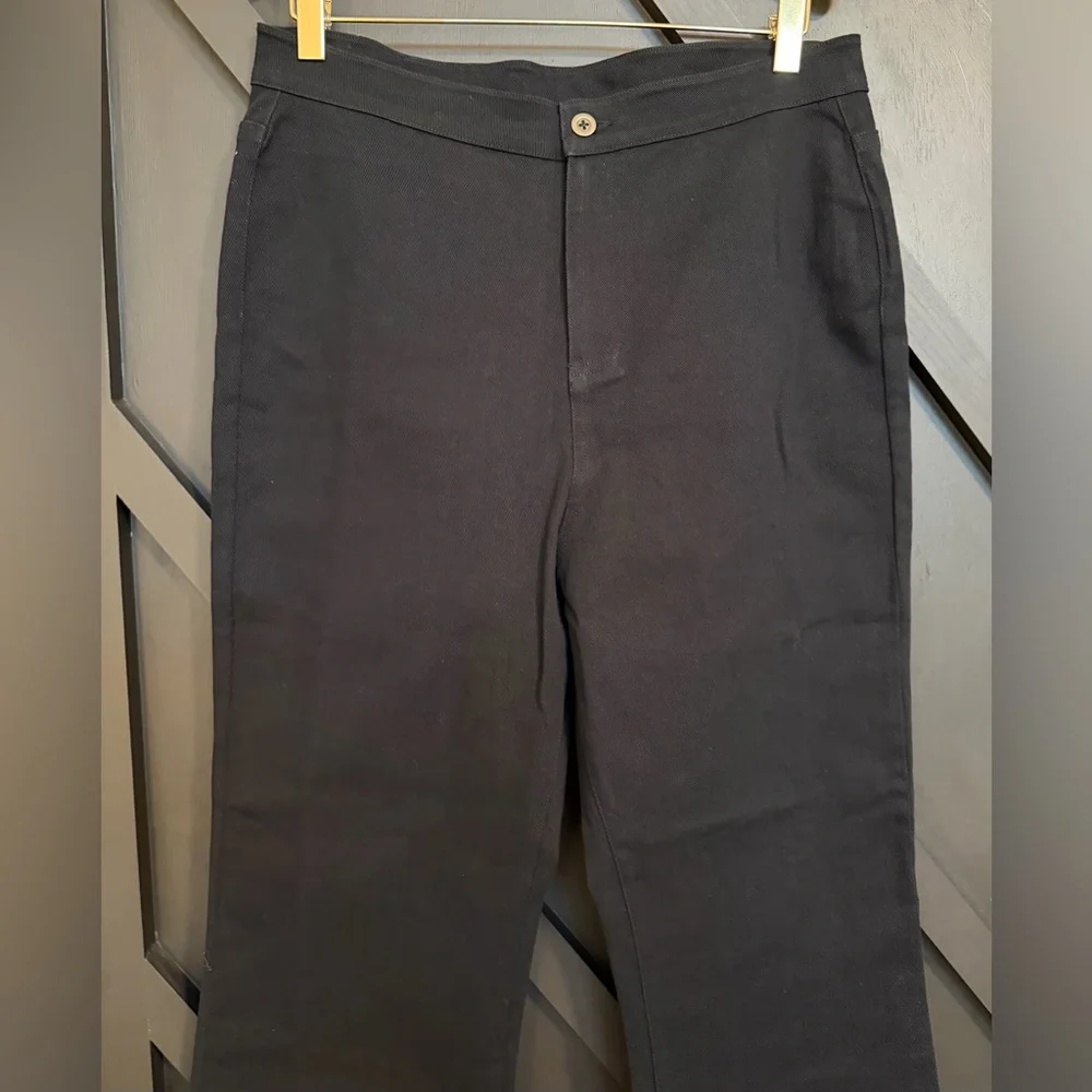 NWT Julia Amory Bell Pant Twill in Black, Size Large - Picture 7 of 14